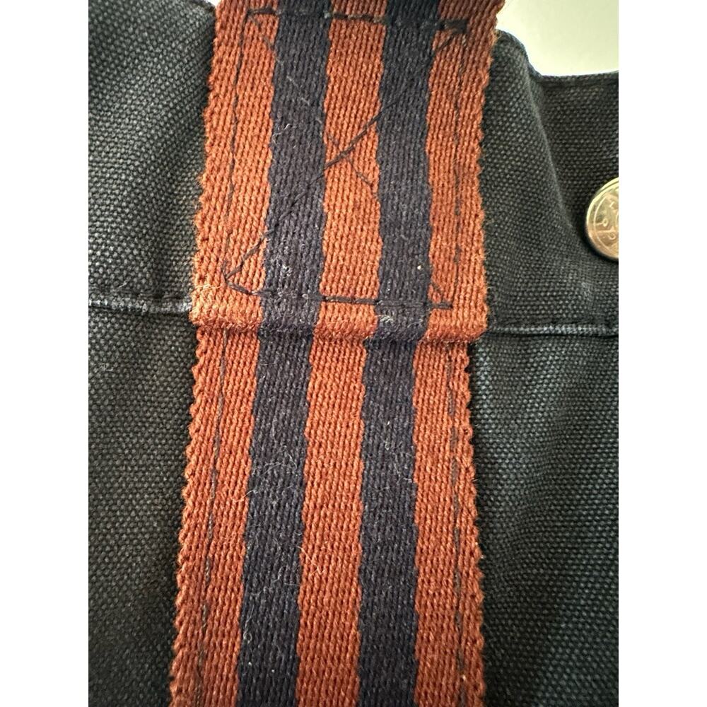 HERMÈS Herline Canvas Tote Bag Navy - Picture 2 of 10